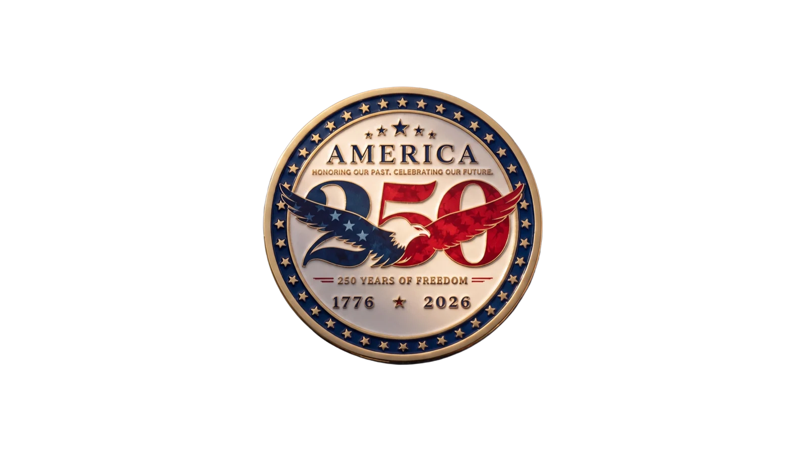 The America 250 commemorative anniversary coin