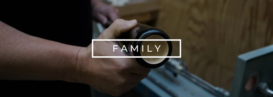 Family membership ? a Titan bat being finished by hand.